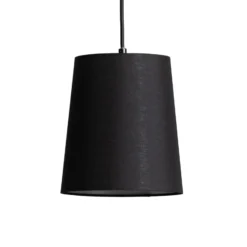 Lámpara colgante Amilia de Lindby, de tela, con 3 luces, roja/gris/negra