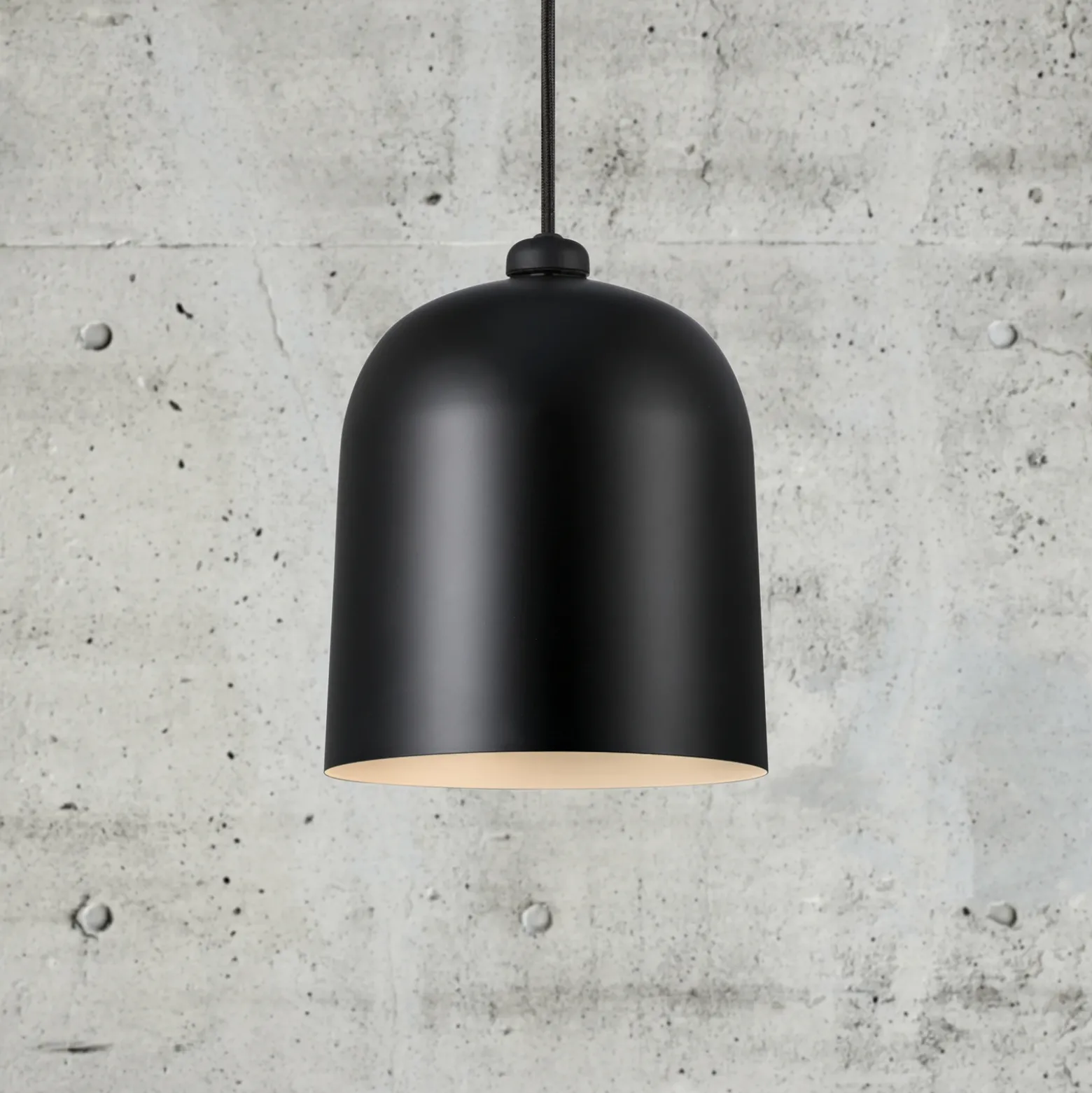 Lámpara colgante Angle E27, negro