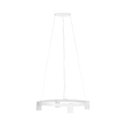 Lámpara colgante Arcchio Brinja, blanca, Ø 64 cm, 4 luces, GU10