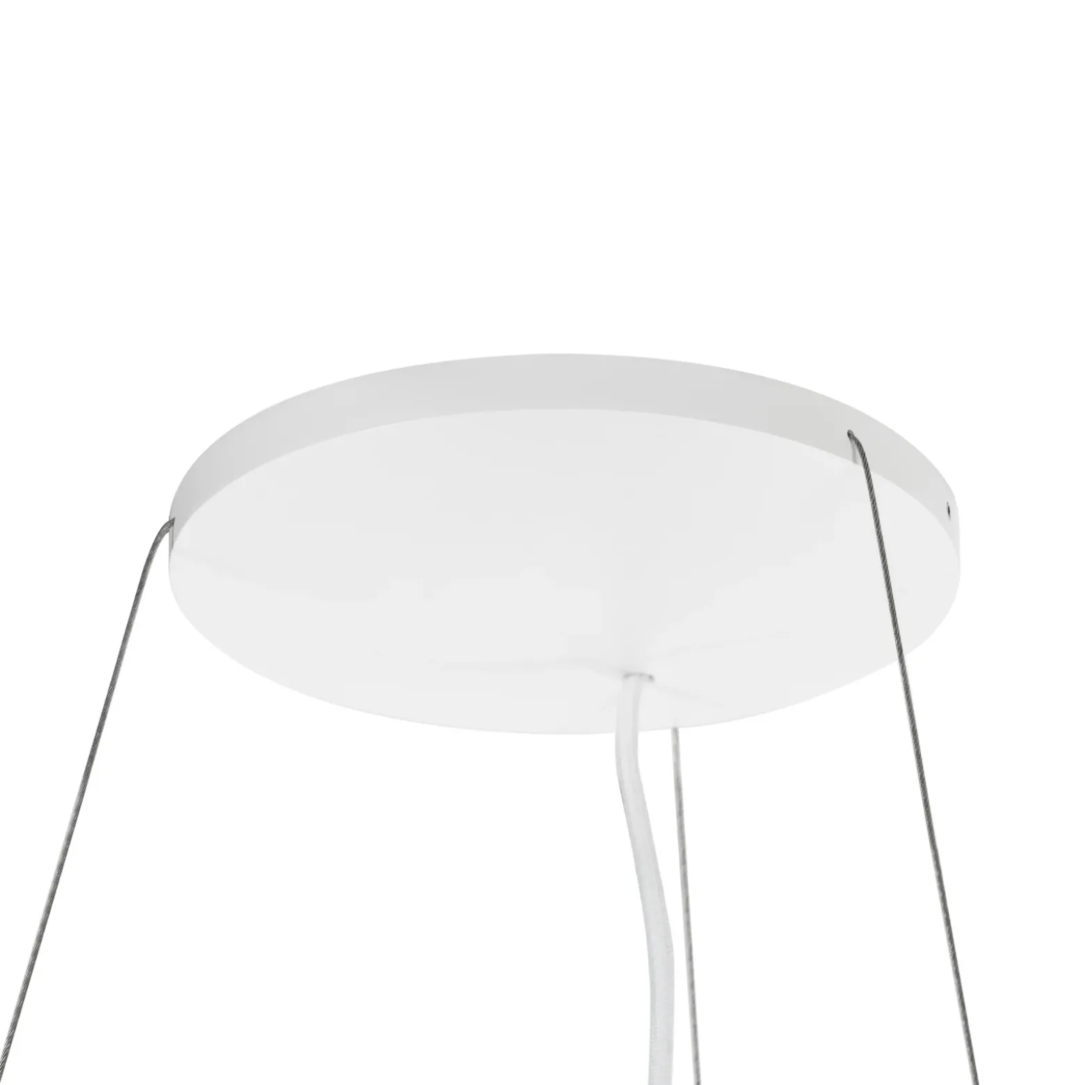 Lámpara colgante Arcchio Brinja, blanca, Ø 64 cm, 4 luces, GU10