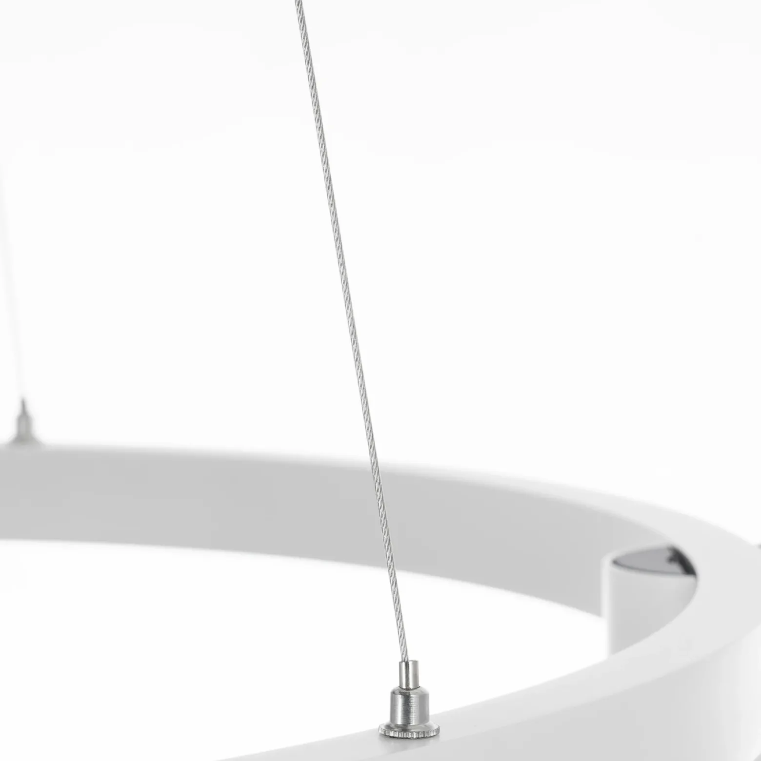 Lámpara colgante Arcchio Brinja, blanca, Ø 64 cm, 4 luces, GU10