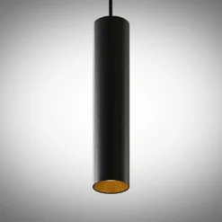 Lámpara colgante Arcchio Ejona, altura 27 cm, negra, aluminio