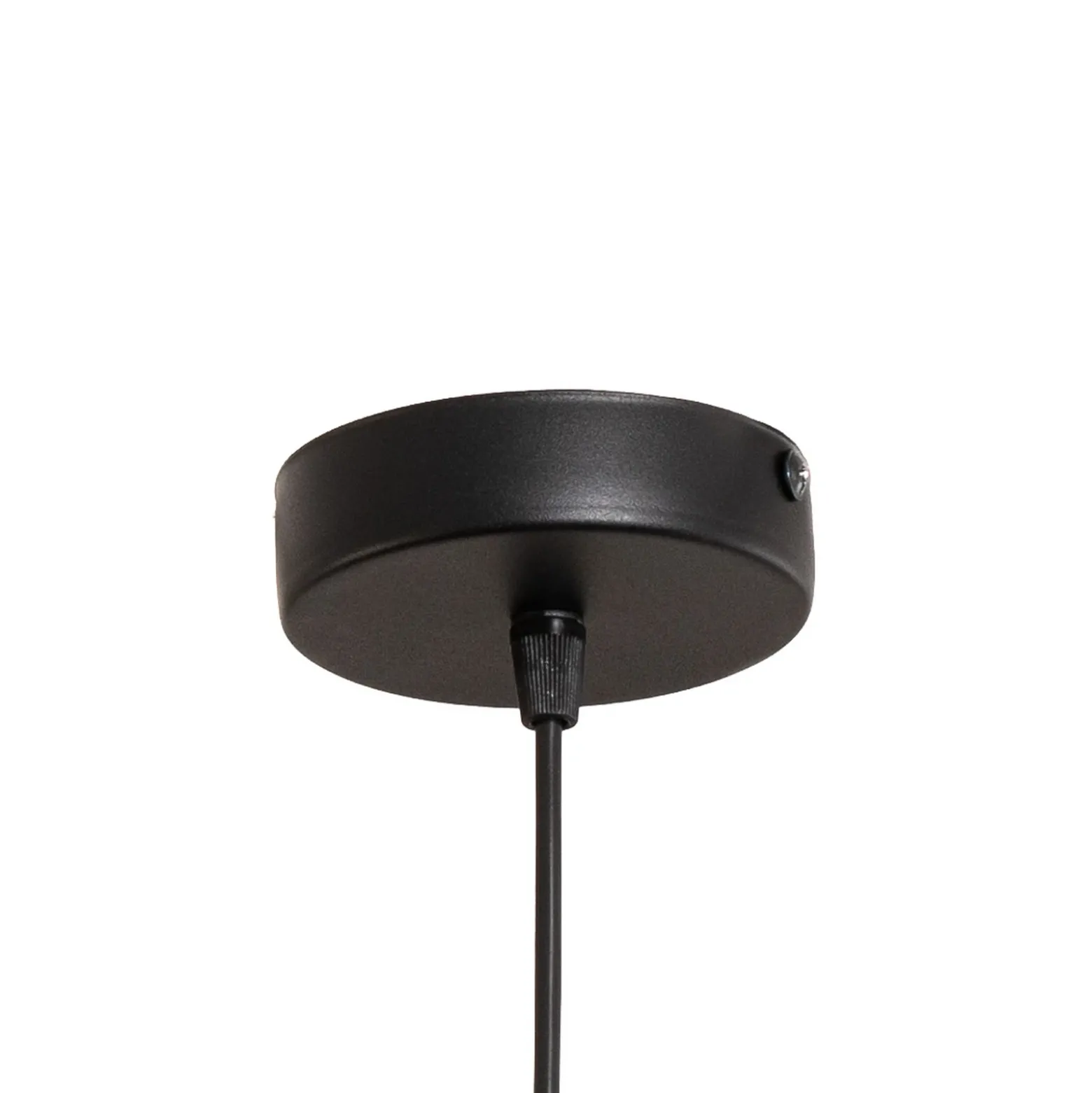 Lámpara colgante Aria, negro, microfibra, E27