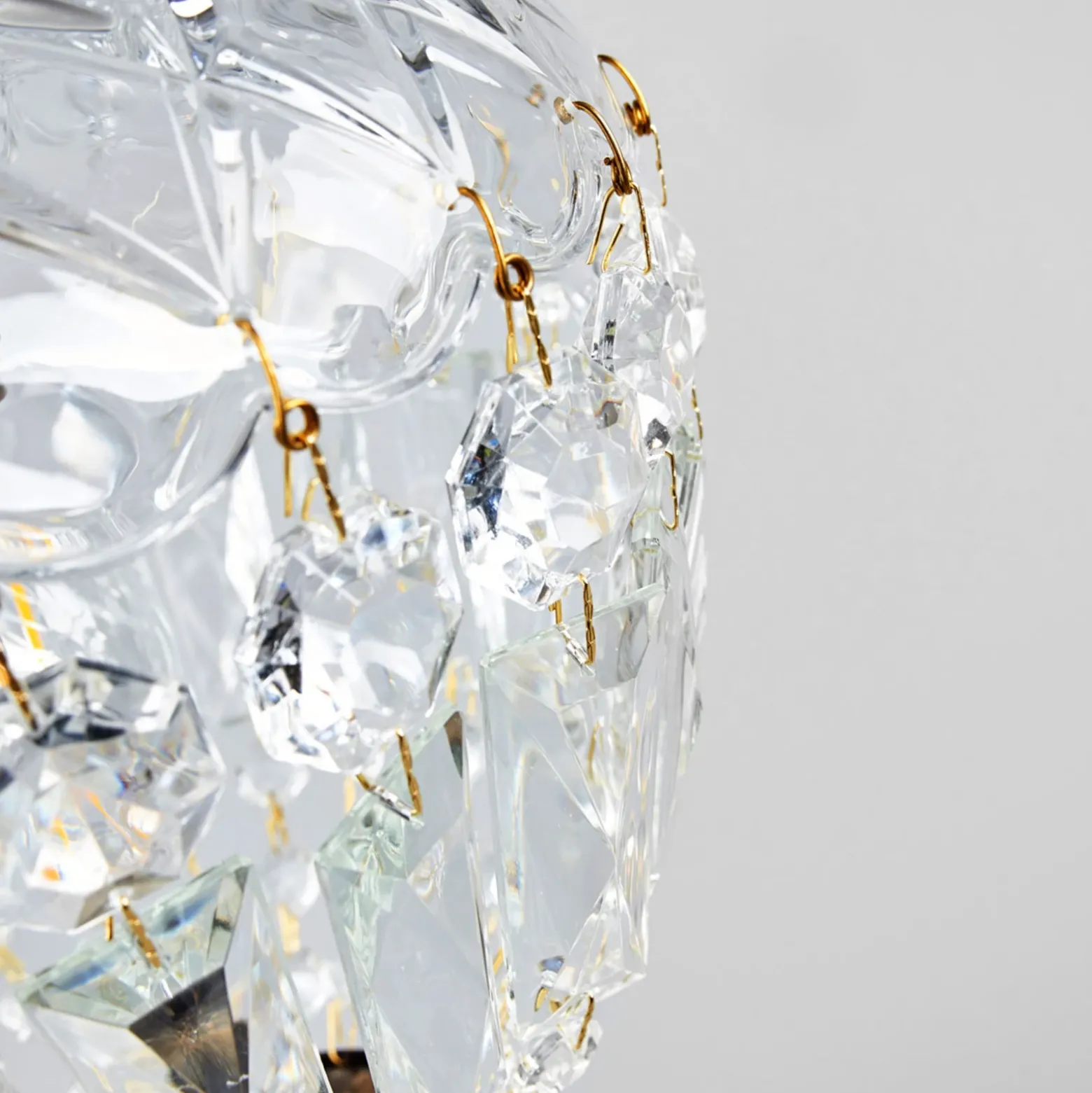 Lámpara colgante Arila, vidrio cristal, Ø 25 cm