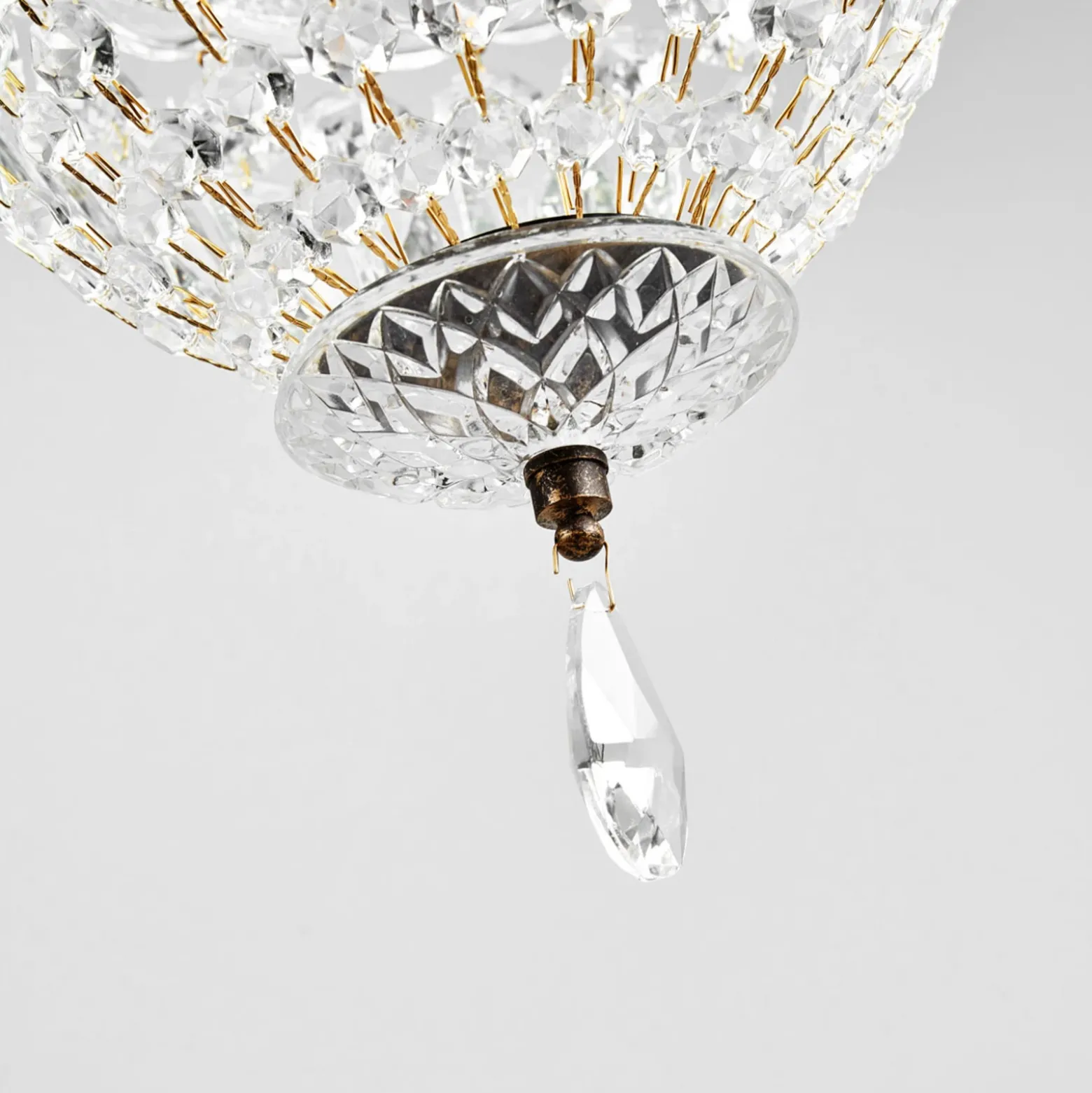 Lámpara colgante Arila, vidrio cristal, Ø 25 cm