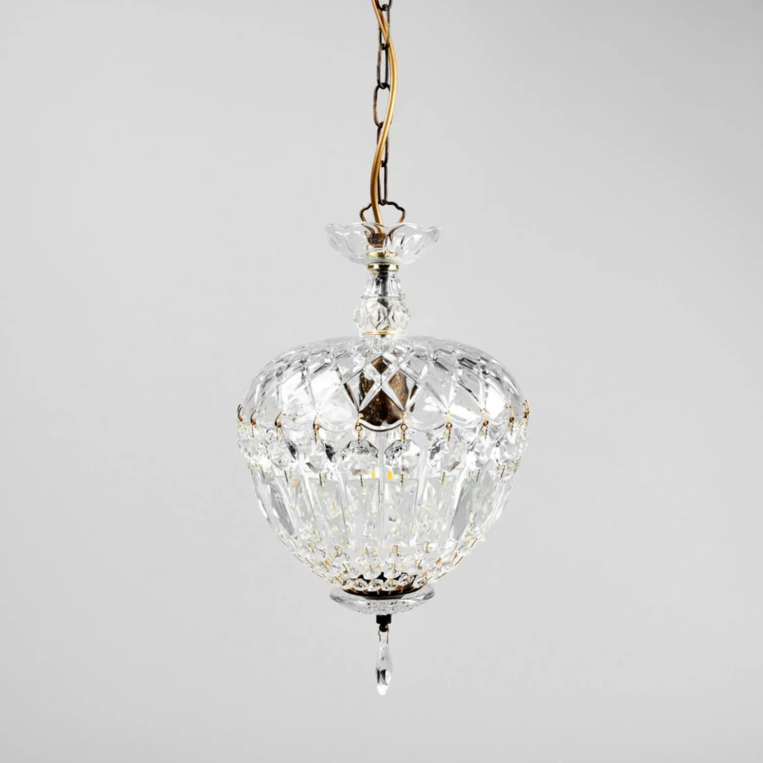 Lámpara colgante Arila, vidrio cristal, Ø 25 cm