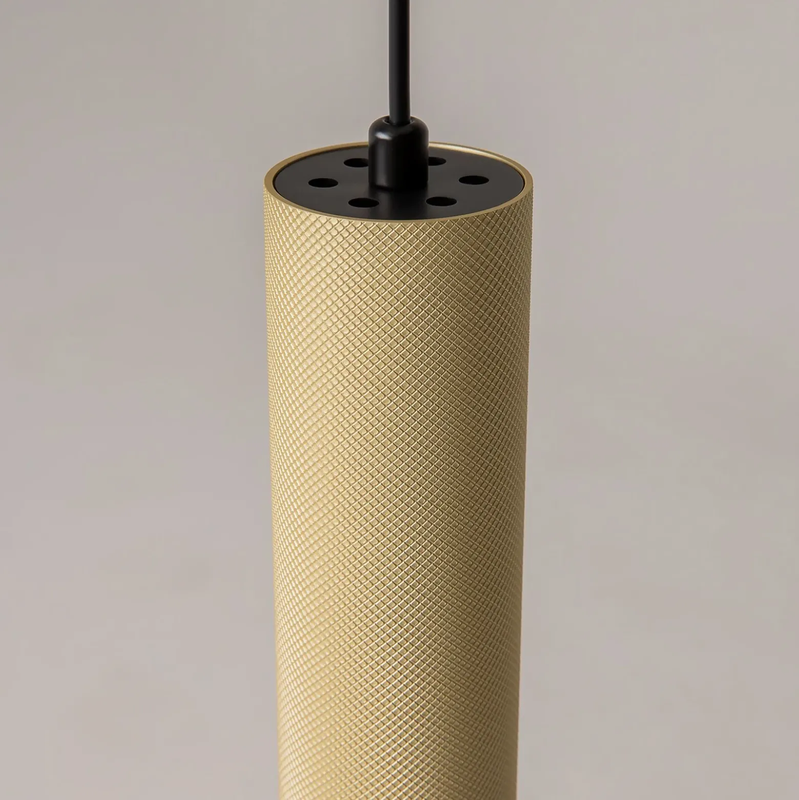 Lámpara colgante ARTISAN, dorado mate, Ø 5,4 cm, metal, GU10