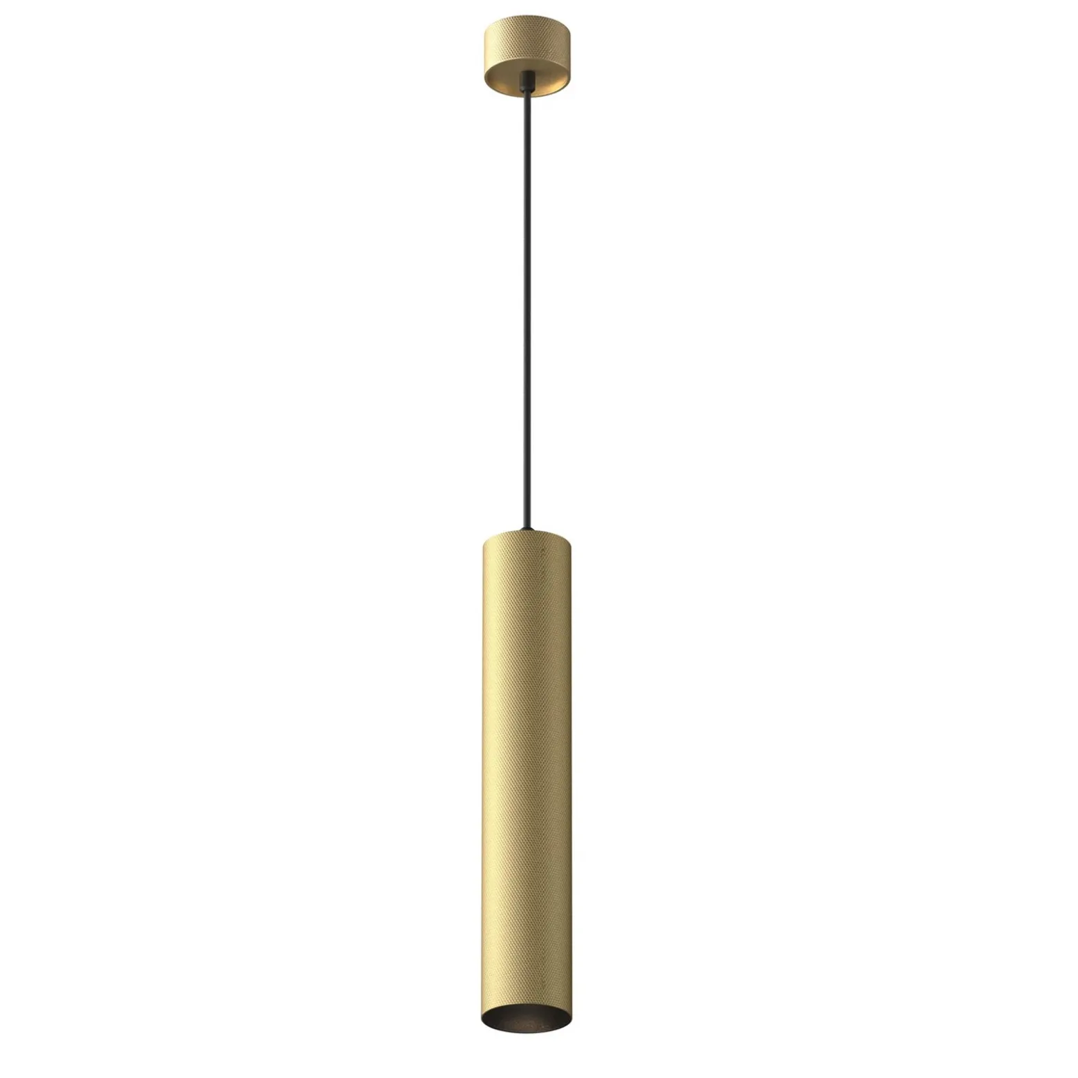 Lámpara colgante ARTISAN, dorado mate, Ø 5,4 cm, metal, GU10