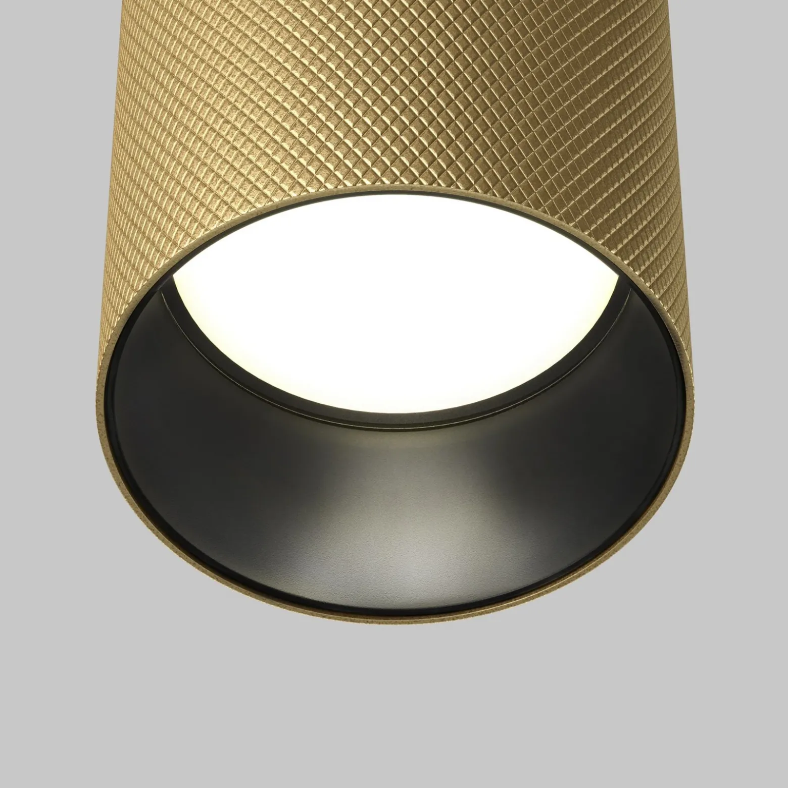 Lámpara colgante ARTISAN, dorado mate, Ø 5,4 cm, metal, GU10