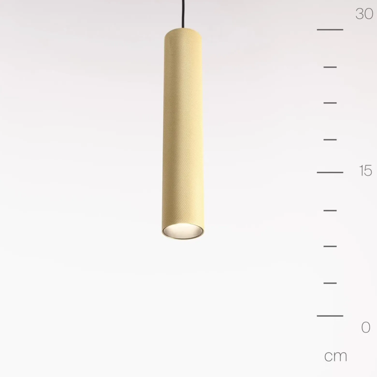 Lámpara colgante ARTISAN, dorado mate, Ø 5,4 cm, metal, GU10