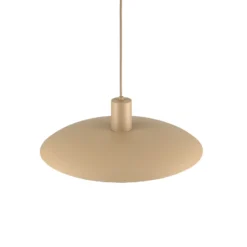 Lámpara colgante Astra, color arena, metal, Ø 41 cm, E27