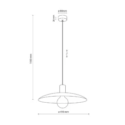 Lámpara colgante Astra, color arena, metal, Ø 41 cm, E27