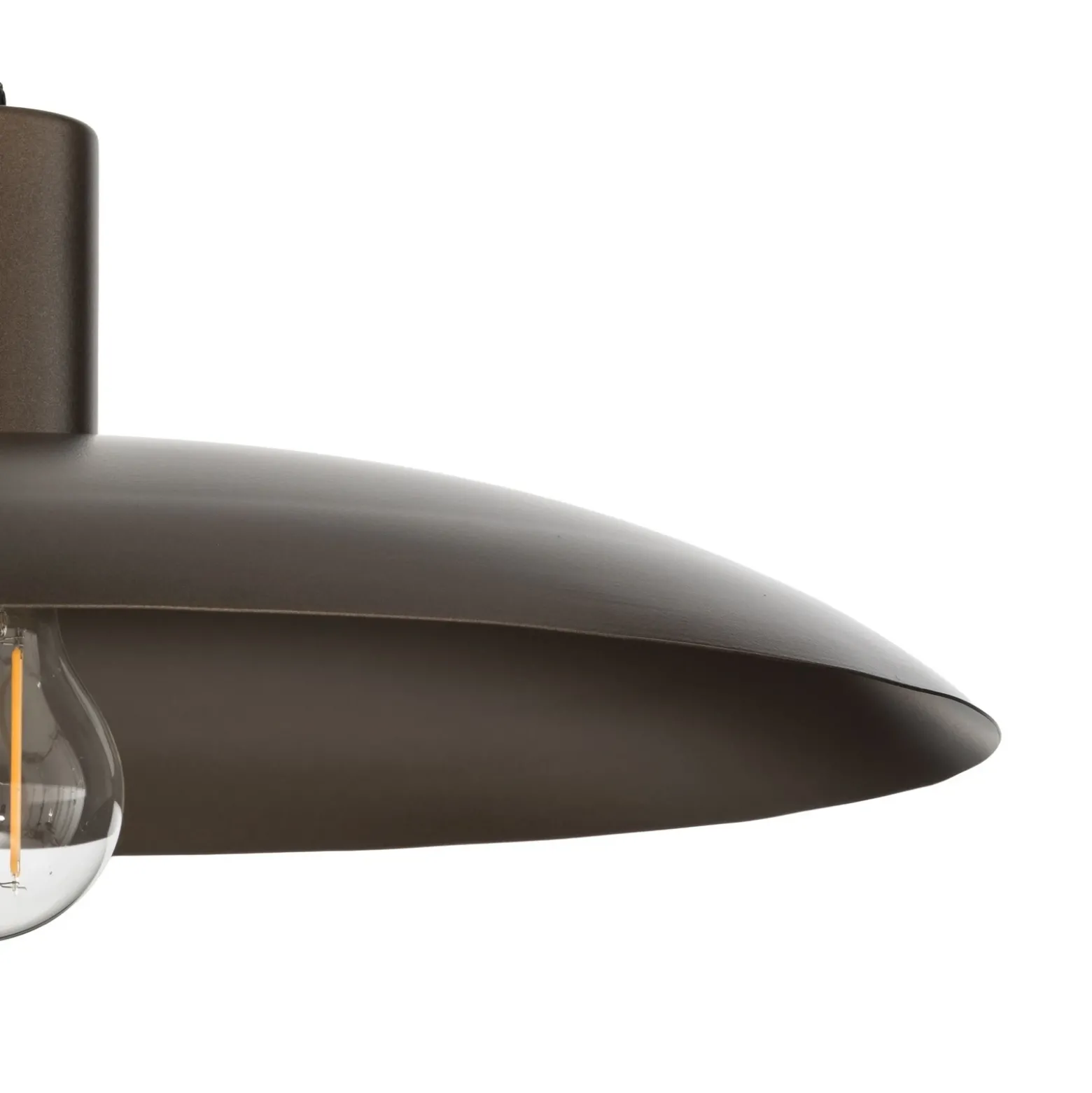 Lámpara colgante Astra, marrón, metal, Ø 41 cm, E27