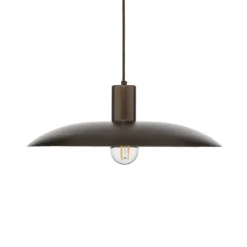 Lámpara colgante Astra, marrón, metal, Ø 41 cm, E27