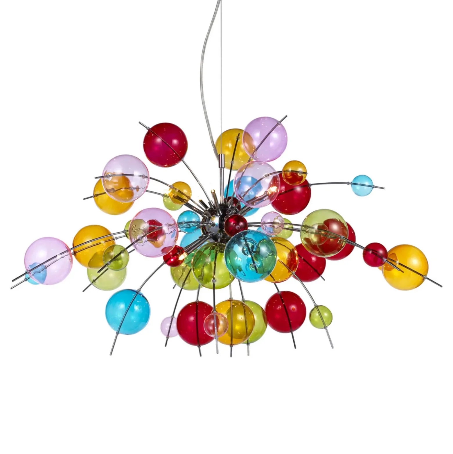 Lámpara colgante Aurinia multicolor Ø 98 cm