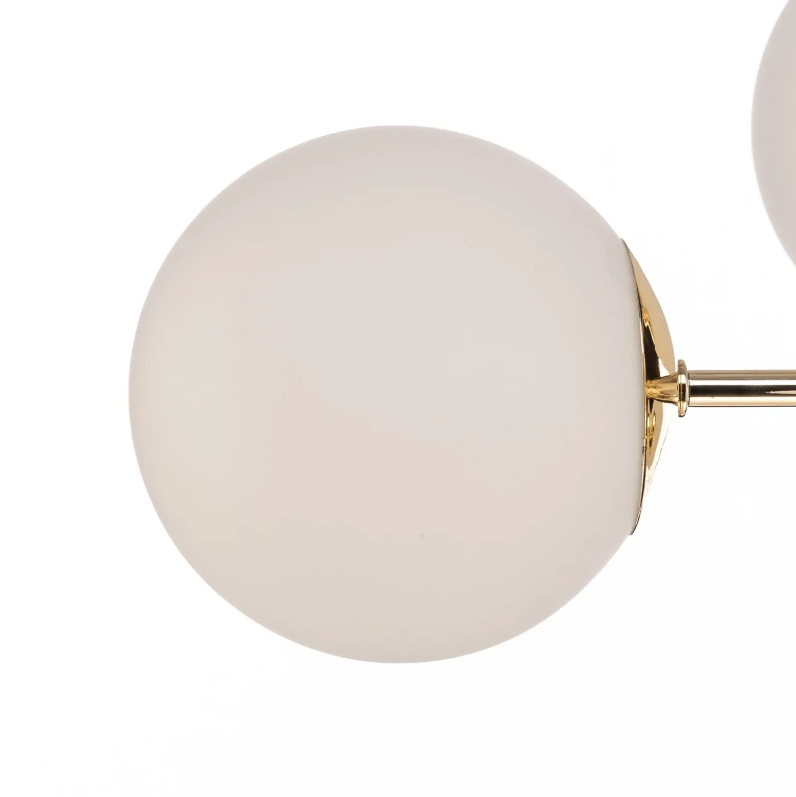 Lámpara colgante Aurora, dorada, 6 luces, cristal, metal