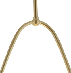 Lámpara colgante Avalon con pantalla de vidrio oro