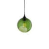 Lámpara colgante Ballroom de DESIGN BY US, verde, Ø 20 cm, cristal