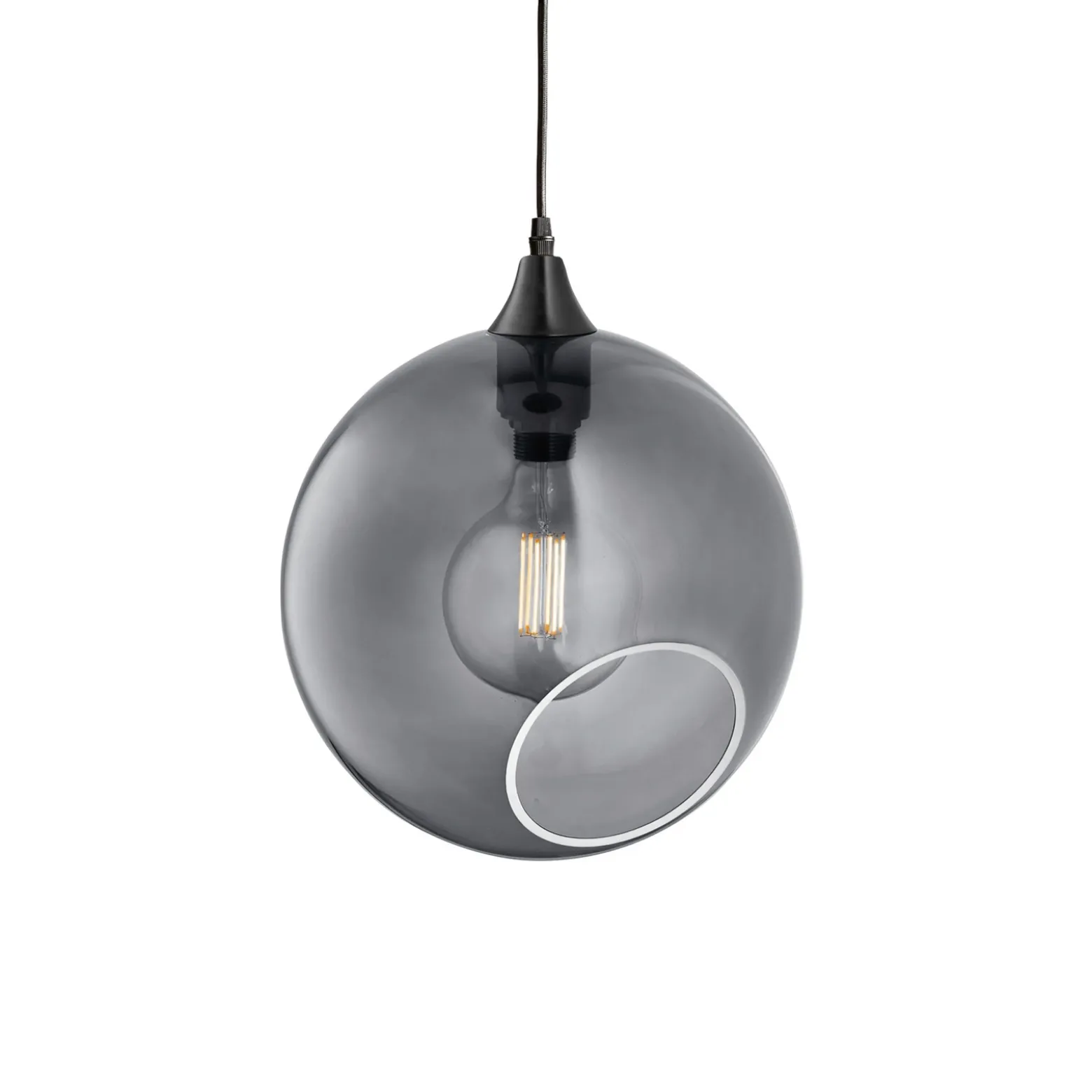 Lámpara colgante Ballroom XL, gris humo