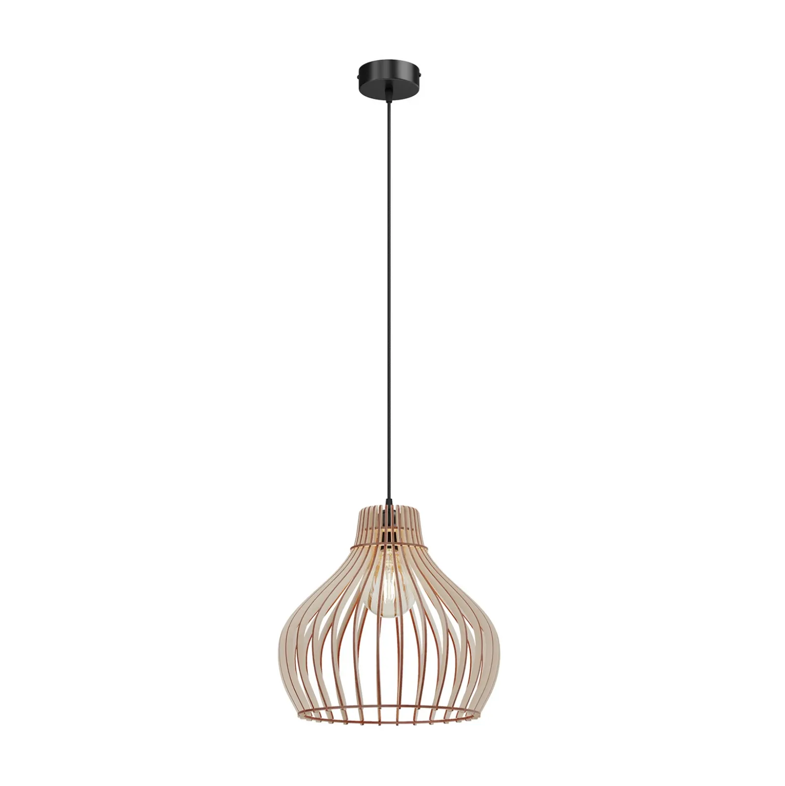 Lámpara colgante Barrel 1 luz, Ø 38cm