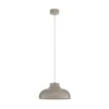Lámpara colgante Basca, beige, metal, Ø 40 cm, E27
