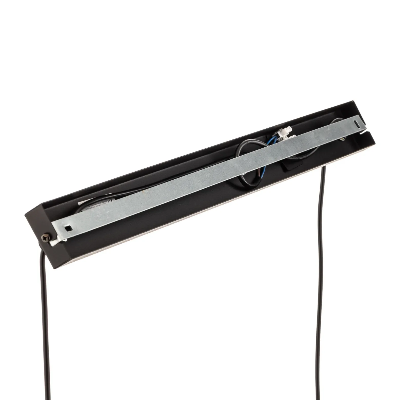 Lámpara colgante Basca, negra/dorada, con 2 luces, 125 cm, E27
