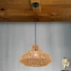 Lámpara colgante Basket pantalla cuerda de cáñamo