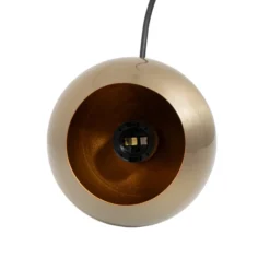 Lámpara colgante Berceste 9201, Ø 15 cm, dorada, hierro, E27