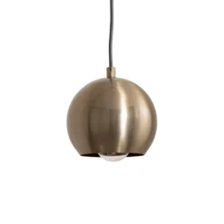 Lámpara colgante Berceste 9201, Ø 15 cm, dorada, hierro, E27