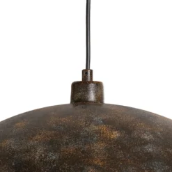 Lámpara colgante Berceste, Ø 60 cm, latón envejecido, metal
