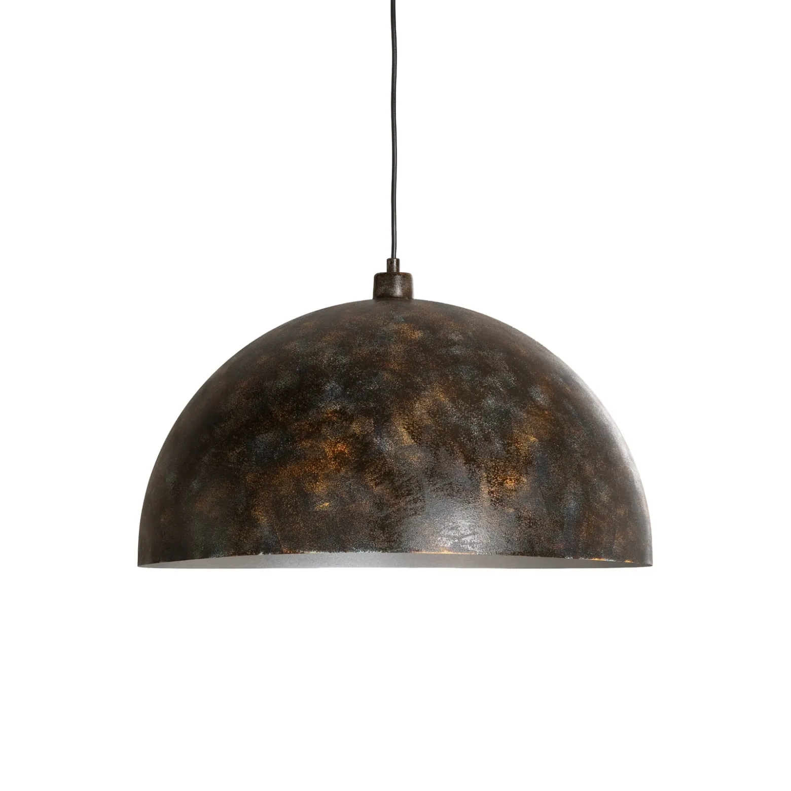 Lámpara colgante Berceste, Ø 60 cm, latón envejecido, metal