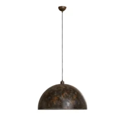 Lámpara colgante Berceste, Ø 60 cm, latón envejecido, metal