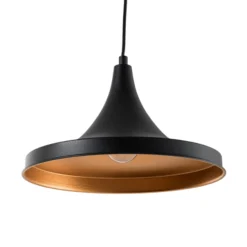 Lámpara colgante Berceste 193-S Ø30cm negro/oro