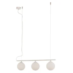 Lámpara colgante Beryl, 3 luces, blanco