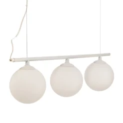 Lámpara colgante Beryl, 3 luces, blanco