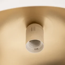 Lámpara colgante Beta en blanco y dorado
