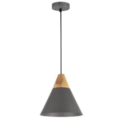 Lámpara colgante Bicones en negro Ø 22cm