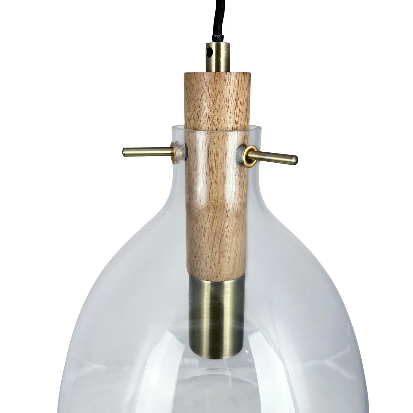 Lámpara colgante Bistro de Dyberg Larsen, Ø 30 cm, transparente, cristal