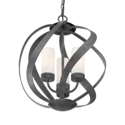 Lámpara colgante Blacksmith negro/blanco Ø 40,7 cm