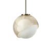 Lámpara colgante Bloom de IDEAL LUX, Ø 17 cm, latón, metal/cristal