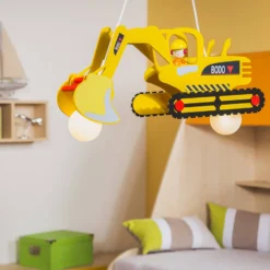 Lámpara colgante Bodo en forma de excavadora