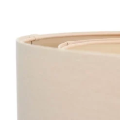 Lámpara colgante Boho, crema/beige, Ø 50 cm, altura 20 cm, yute