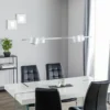 Lámpara colgante Bot, blanca, 4 luces