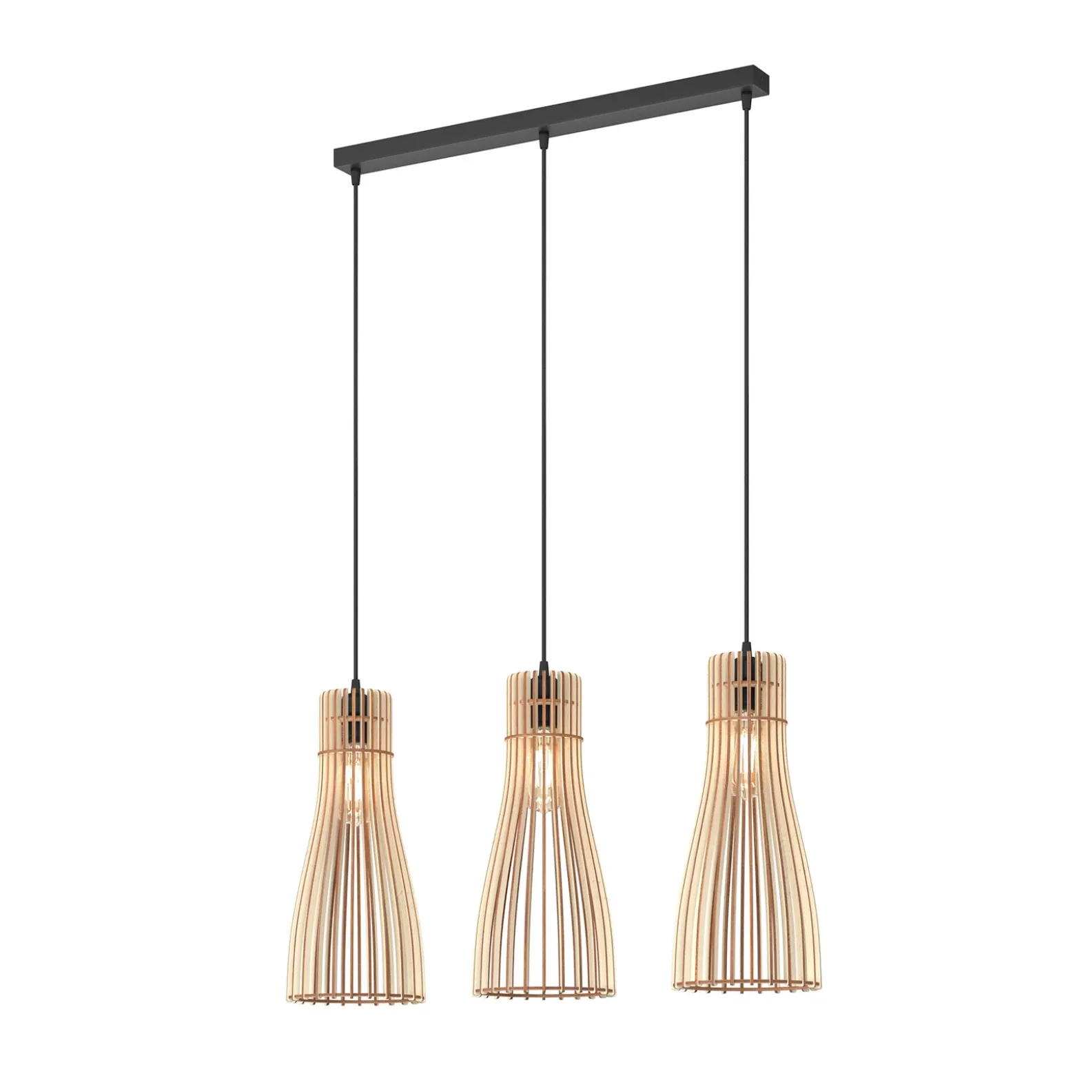 Lámpara colgante Bottle, 3 luces
