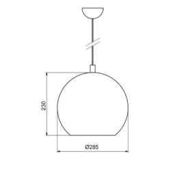 Lámpara colgante Bulle
