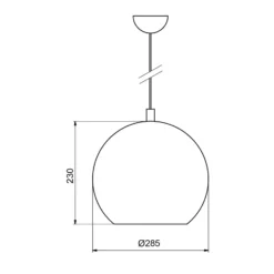 Lámpara colgante Bulle, cromo