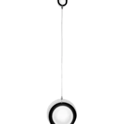 Lámpara colgante Bulle, cromo