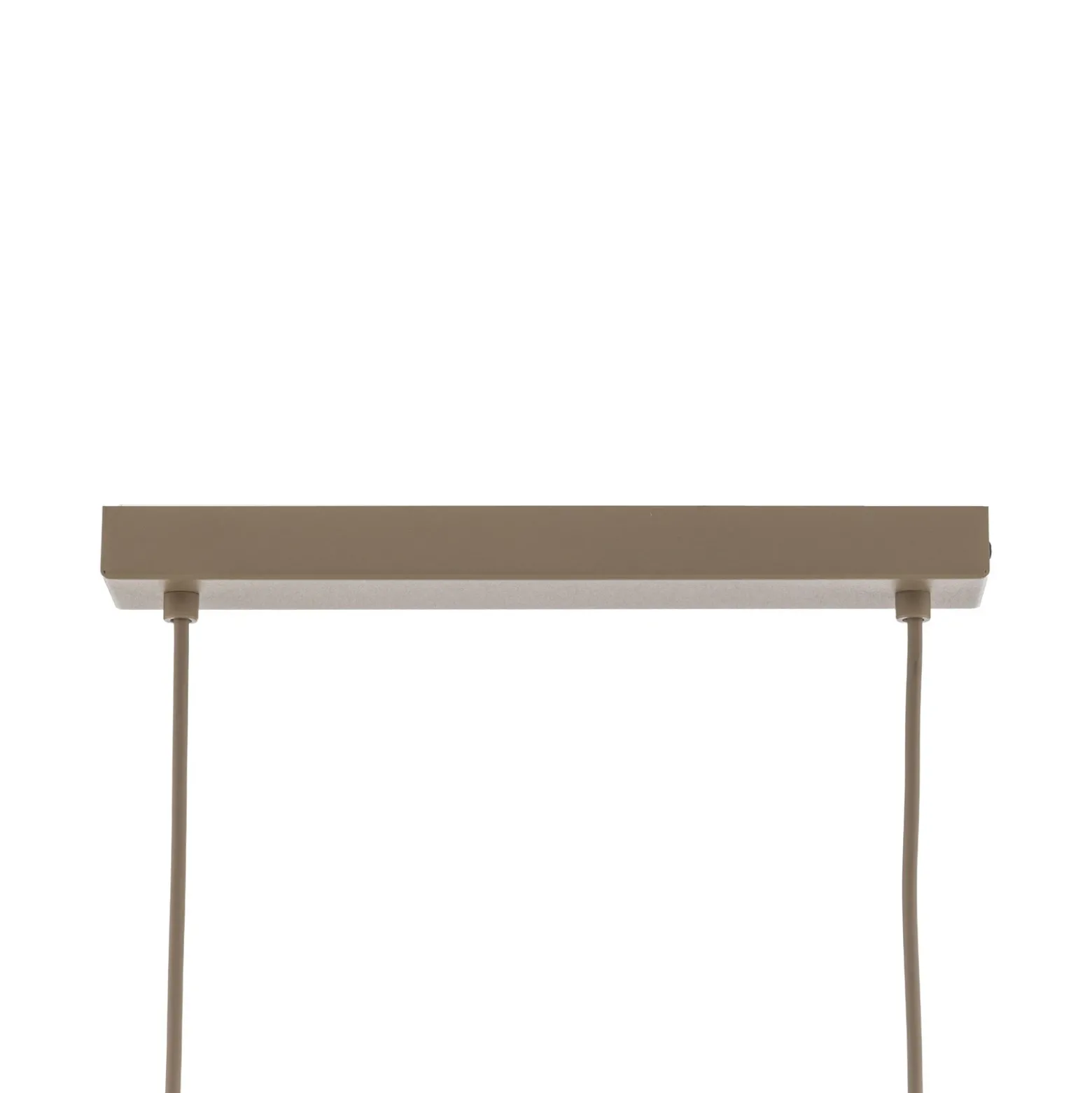 Lámpara colgante Calma, 4 luces, beige, rafia, longitud 95 cm