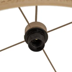 Lámpara colgante Calma, 1 luz, beige, rafia, Ø 50 cm, E27