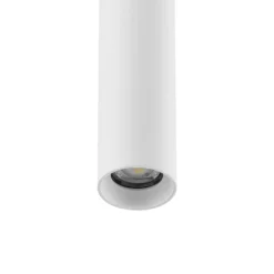 Lámpara colgante CAN, blanca, altura 35 cm, Ø 6 cm, metal, GU10